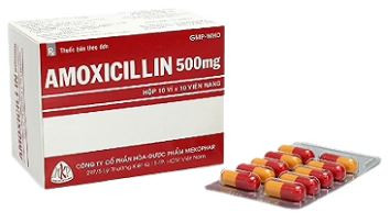 Thuốc Amoxicillin 500mg Mekophar điều trị nhiễm khuẩn (10 vỉ x 10 viên)