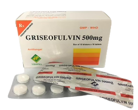 Thuốc Griseofulvin 500mg Vidipha điều trị các bệnh nấm da, tóc, lông, móng tay, móng chân