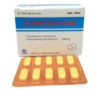Ciprolthabi Ciprofloxacin 500mg Thaibiphar (H/100v)