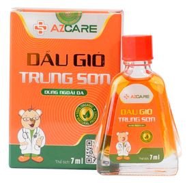 Dầu gió Trung Sơn hỗ trợ giảm đau nhức, đau đầu, cảm cúm (7ml)