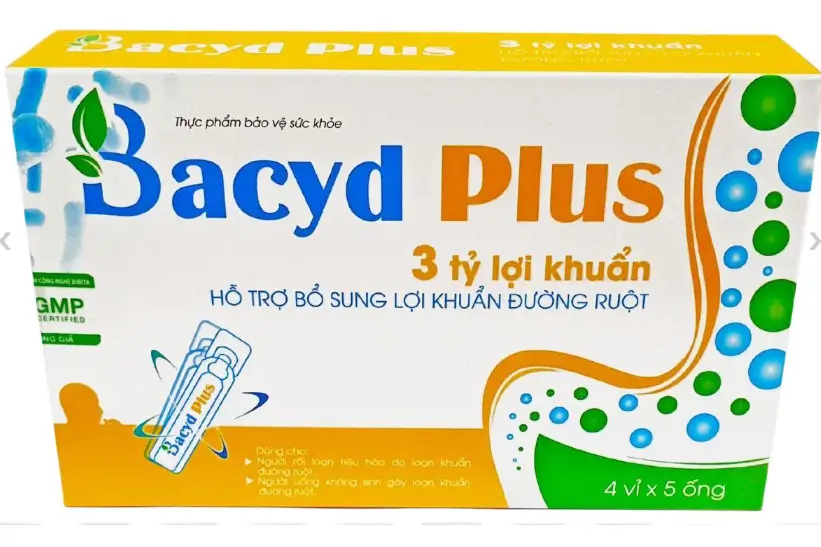Bacyd Plus Hỗ trợ bổ sung lợi khuẩn đường ruột