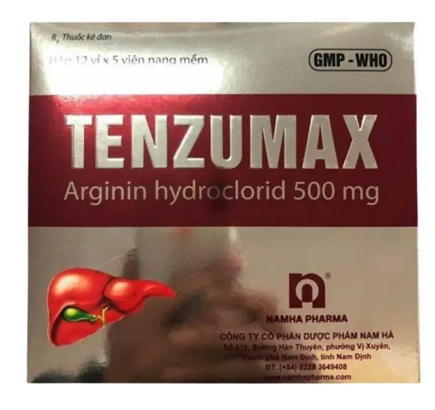 Tenzumax 500mg Arginin hydroclorid - Điều trị tăng amoniac máu