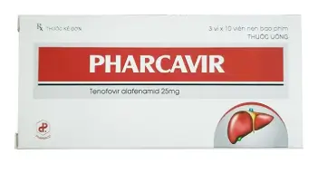 Thuốc Pharcavir 25mg - điều trị viêm gan b (3 vỉ x 10 viên)