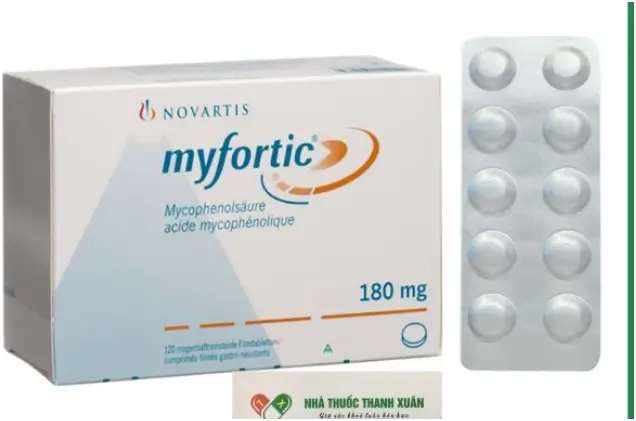 Myfortic 180 mg dùng cho người ghép thận