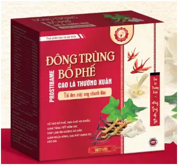 ĐÔNG TRÙNG BỔ PHẾ  PROSTIBAME CAO LÁ THƯỜNG XUÂN Tỏi đen mật ong chanh đào