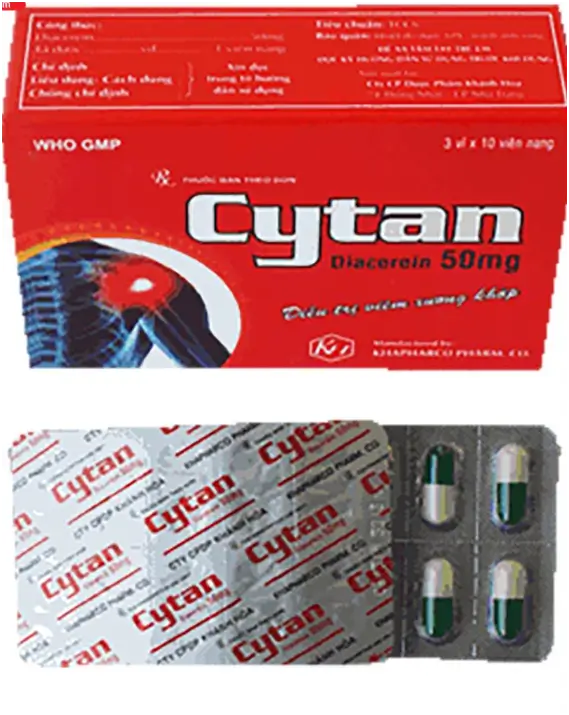 Thuốc Cytan Khapharco điều trị xương khớp như viêm khớp, thấp khớp, thoái hóa,... 