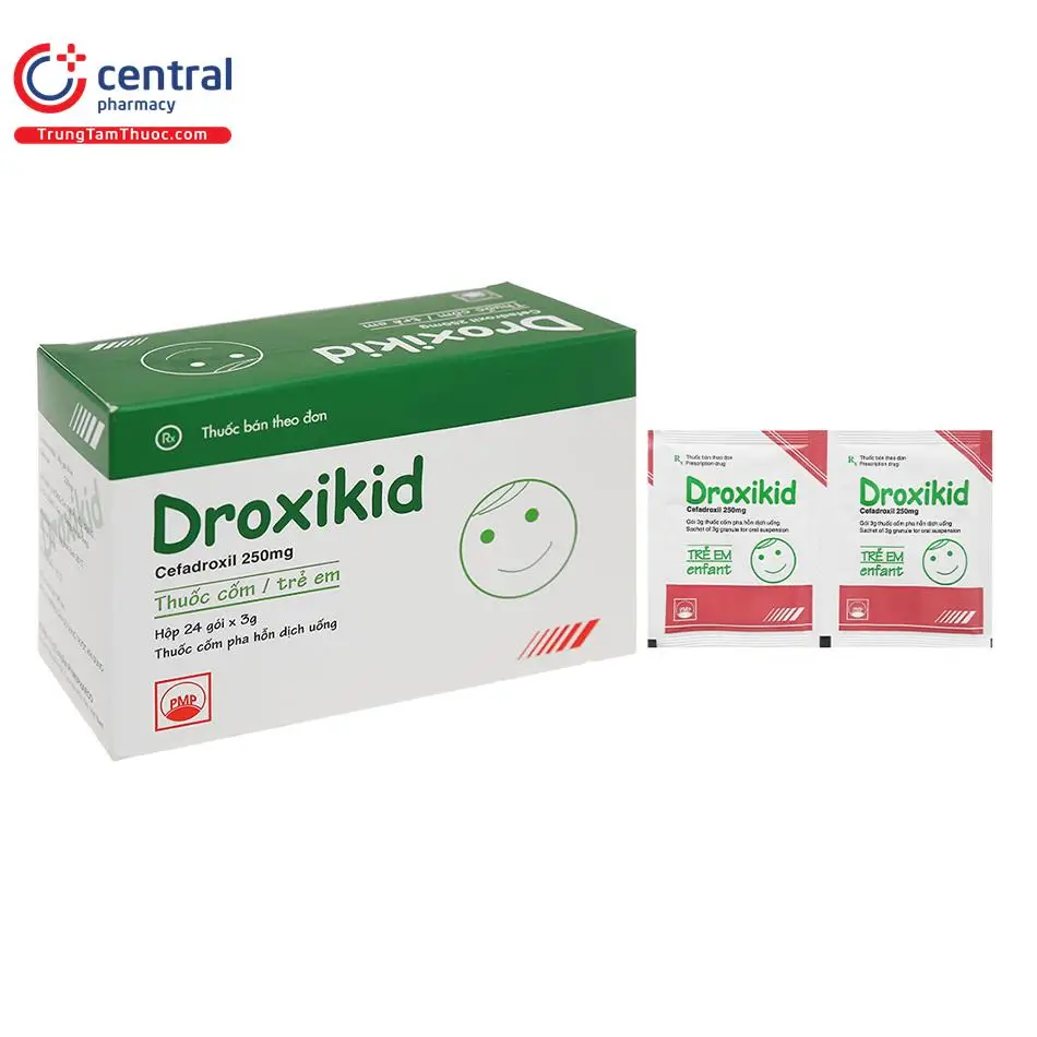 Droxikid 250mg điều trị nhiễm trùng do vi khuẩn ở nhiều bộ phận khác nhau của cơ thể