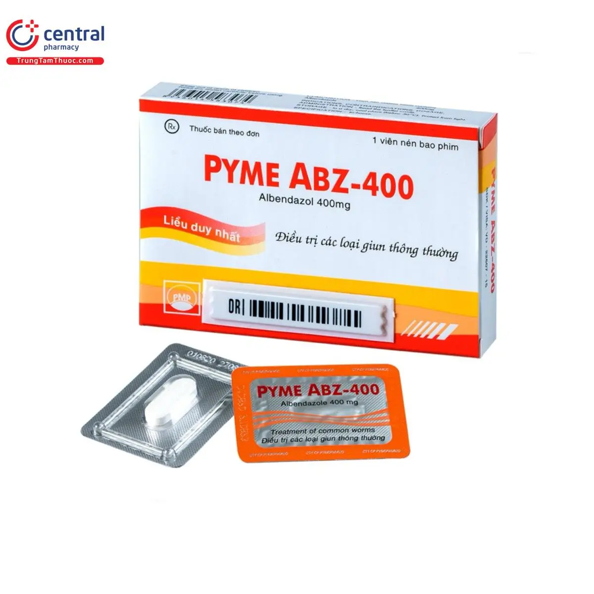 Pyme ABZ-400 tiêu diệt và ức chế nhiều loại ký sinh trùng khu trú và gây bệnh tại đường ruột