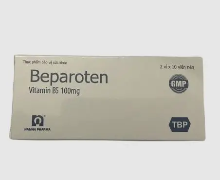 Viên uống bổ sung Vitamin B5 Beparoten 100mg hộp 2 vỉ x 10 viên