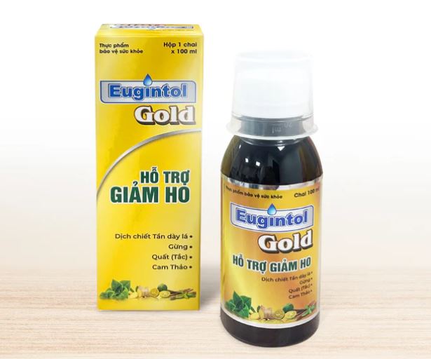 Siro Eugintol Gold thảo dược bổ phế, hỗ trợ giảm ho, viêm họng cho người lớn và trẻ em