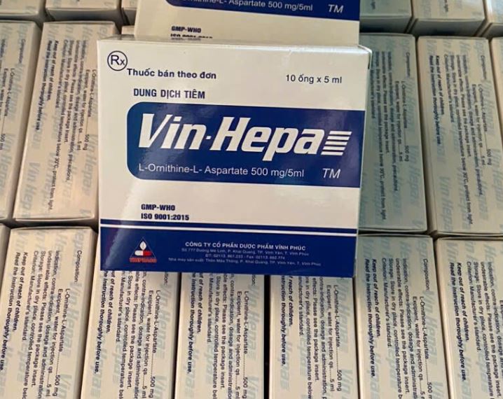 Vin – Hepa 500mg/5ml điều trị các bệnh lý ở gan, viêm gan mạn tính