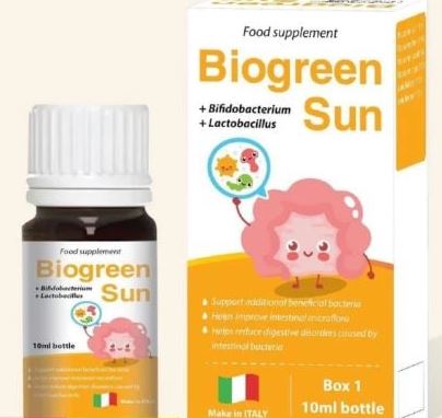 Men lợi khuẩn Biogreen Sun chai 10ml