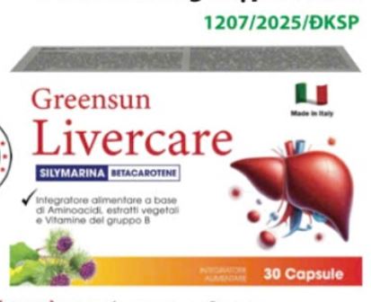 TP BVSK Greensun LiverCare hỗ trợ cải thiện chức năng gan