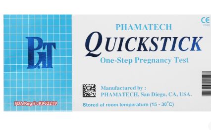 Que thử thai Quickstick phát hiện HCG với độ nhạy và độ chính xác rất cao