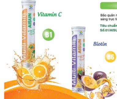 Mutil Vitamin AISUN giúp tăng cường sức đề kháng và giảm mệt mỏi