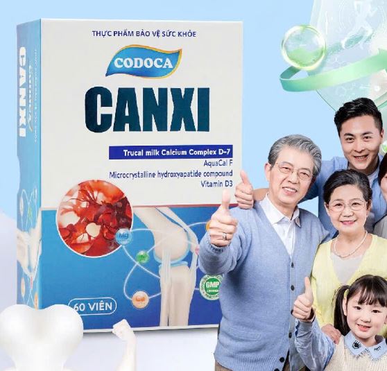 Thực phẩm bảo vệ sức khỏe CODOCA CANXI bổ sung Canxi và Vitamin D3