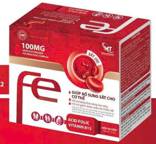 Viên uống Fe Nacopha giúp tăng khả năng tạo máu