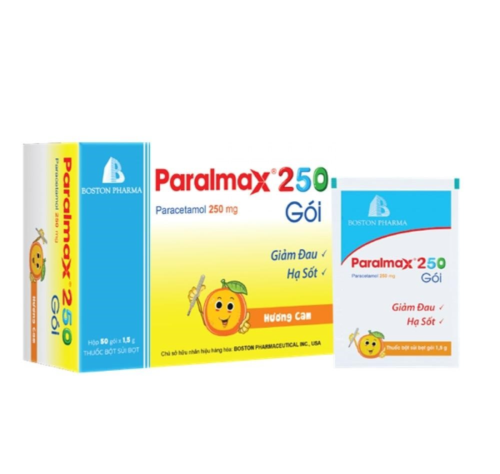 Paralmax 250 Gói giúp giảm đau và hạ sốt nhanh chóng