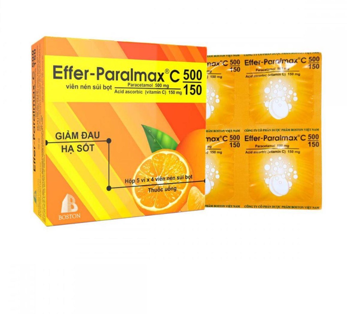 Effer-Paralmax C 500/150 giúp giảm đau và hạ sốt nhanh chóng